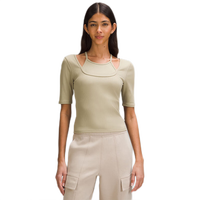 露露乐蒙lululemon丨Layered-Look女士假两件罗纹短袖 T 恤 LW3HW7S