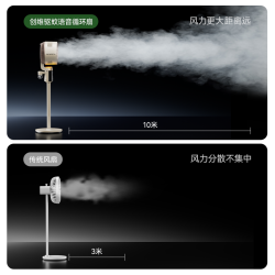 创维 静享驱蚊循环扇智能语音2025家用落地扇轻音摇头电风扇