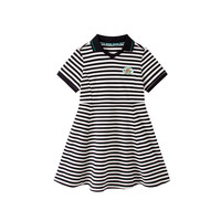 迷你巴拉巴拉女童连衣裙宝宝学院风短裙网纱裙婴儿衣服夏季 白紫色调00317-230223111011