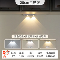 松潮 窄珠距猫眼灯 led灯条 20cm 月光银