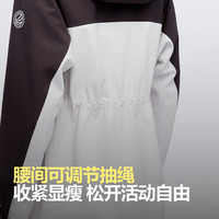 波司登(BOSIDENG)户外软壳外套女款连帽拼色显瘦防风防泼水登山徒步防护功能外搭 浅瓦灰/岩壁灰899B 180/100A