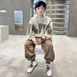 印象童年 others 其他 印象童年男童套装帅气2024新款儿童秋装运动两件套中大童休闲衣服