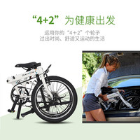 大行（DAHON）折叠自行车成人大行20寸8速大行P8青春款变速男女式单车KAC081 黑色