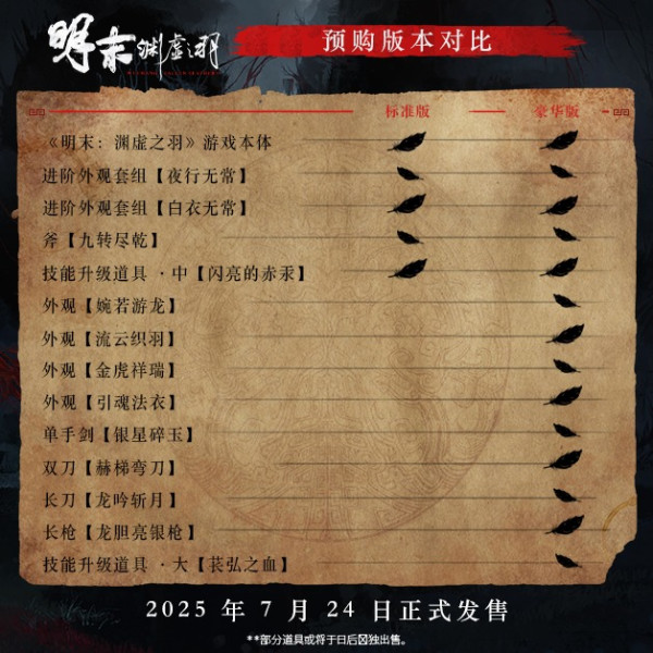 STEAM 《明末:渊虚之羽》标准版 国区激活码CDKey 灵泽科技 魂类角色扮演游戏