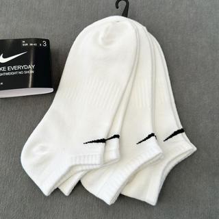 NIKE【速干训练船袜】耐克男袜女袜运动袜三双装短筒透气袜子