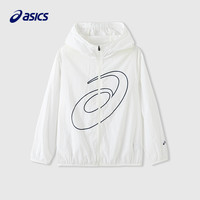 ASICS亚瑟士童装2025年夏季UPF50+轻薄舒适大logo连帽防晒服