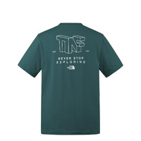 The North Face北面短袖T恤情侣款舒适透气户外夏季8EYA 绿色/6GI 3XL
