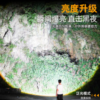 强光超亮手电筒户外远射可充电便携式小型多功能可变焦巡逻长续航