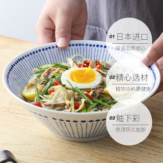 美浓烧陶瓷餐具苍十草饭碗菜盘子碟钵拉面汤碗