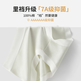 黛尔佳人 DAIERJIAREN2025莫代尔内裤女士7A抗菌纯棉全棉裆无痕透气女生三角裤短裤 纯棉裆【紫色+黄色+粉色+灰色】 M