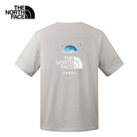 The North Face北面短袖T恤款户外透气印花8D83 灰色/1OA XXL