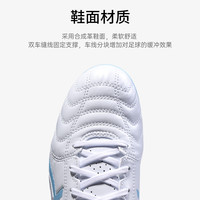 ASICS极地足球鞋男亚瑟士宽脚合成革 DS LIGHT AG胶钉比赛训练飞盘鞋女 白金 1103A027-122 43.5