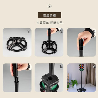 卡威（KIV）儿童车模超大号红绿灯模型道路模拟公交加油站玩具模型 超大号信号灯