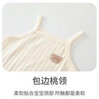 贝乐咿婴儿夏季吊带包屁衣纯棉衣服0-6个月男女宝宝连体衣贴身三角哈衣 6900热带水果+6901动物会 80cm