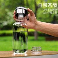 北牧星茶水分离玻璃杯便携大容量个人泡茶杯男士高级感水壶女水杯子 蹲蹲杯 .