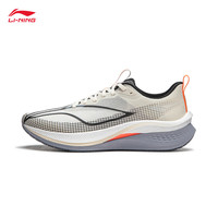 LI-NING/李宁 透气竞速 男士跑步鞋 米白色/影灰色-27 42
