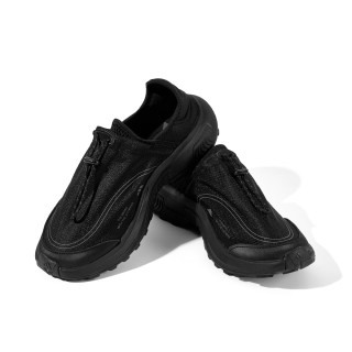 adidas 男鞋夏季一脚蹬徒步运动休闲鞋JP6646 一号黑/一号黑/深灰 42