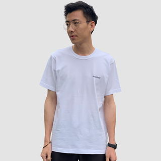 mont·bell美山蒙贝欧男女款短袖T恤夏季户外休闲通勤印花短圆领T恤2104707 WT白色 XL
