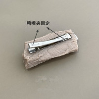 京营 一块清炖排骨发夹仿真食物夹子头饰搞怪个性创意毛豆烤串边夹发卡 31#清炖排骨