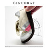 GINUORAT【半熟芝士】泡芙鞋~韩系魔术贴德训鞋丑萌银雾色休闲鞋 银粉（夏季款） 27码