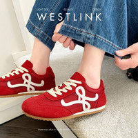 西遇复古德训鞋女2025新款春夏爆款美式百搭运动鞋轻便休闲鞋 (预售5月7日)