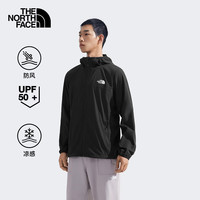北面薄风衣男防晒衣户外休闲运动轻薄皮肤衣 87VY KX7 L 