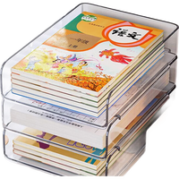 EACHY桌面书本收纳架书桌置物架文件多层亚克力空间利用神器-