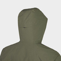 凯乐石（KAILAS）猎风升级款冲锋衣男女春夏季户外防风登山服 铁灰绿【FLT 防水】 2XL