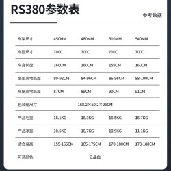 喜德盛 RS380综合公路自行车禧玛诺竞技单车 18速 480mm（身高165-175）
