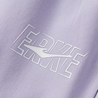 鸿星尔克儿童夏季男童运动休闲长裤舒适运动裤女薄款梭织长裤 浅粉紫 130