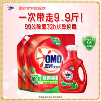 奥妙 除菌除螨洗衣液持久留香去渍机洗手洗瓶袋装C 9.9斤瓶袋组合