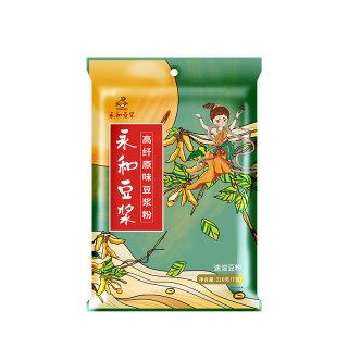 【秒杀直降】永和豆浆210g高纤原味豆浆粉高膳食纤维早餐7小包