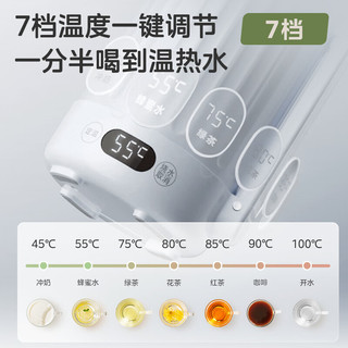  Midea/美的 MK-DB12X16-PRO 7段调温 电热水杯  蓝色系 1.2L