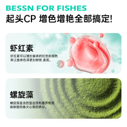 Bessn 贝森BESSN鱼食兰寿金鱼专用饲料泰狮高蛋白下沉型小颗粒沉底鱼粮