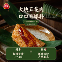 三全粽子端午节嘉兴风味蜜枣豆沙八宝猪肉粽早餐零食宵夜 食养粽2140g礼盒