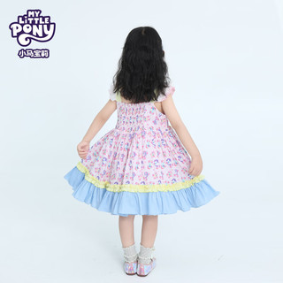 MY LITTLE PONY（小马宝莉）25年女童宝宝时尚可爱公主风lolita公主长裙裙子 藕粉色 140