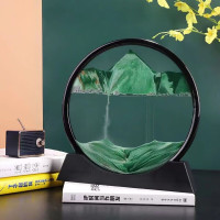 花茶木居 流沙画摆件 7寸 绿色