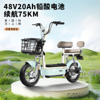 移动端、京东百亿补贴：绿源 电动自行车乐骑9续航75公里LED透镜大灯陶瓷刹车真空钢丝轮胎液冷电机质保十年 麦芽棕 麦芽棕