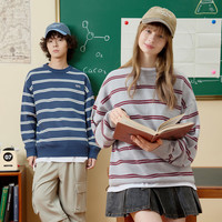 gxg.jeans男装针织衫2024年秋季套头毛衣圆领线衫装【1978系列】 红灰条 XL 180