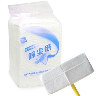 80片装静电除尘纸  加厚加蜡菱形纹 珍珠纹 吸尘纸抹布拖把替换纸