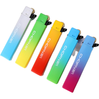 超凡50支砂轮打火机齿轮火石滑轮一次性高端定制订做印字印刷广告 (明火)CF33炫彩(25支)