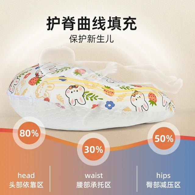 婴儿防吐奶斜坡垫宝宝防溢奶呛奶斜坡枕新生儿躺靠垫喂奶枕头