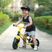 萌大圣BB系列铝合金玩具儿童滑步车8寸1-3岁宝宝平衡车 BB02-萌黑黄