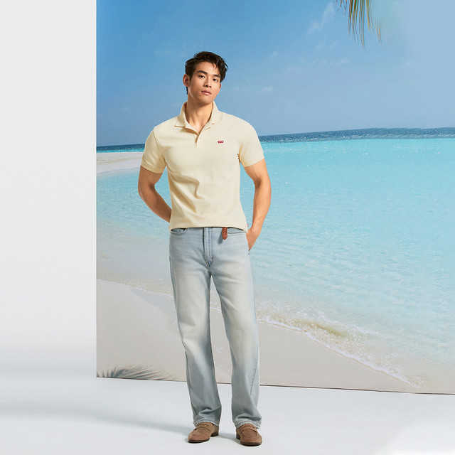 88VIP：Levi's 冰酷系列25春夏男士针织休闲简约凉感短袖Polo衫