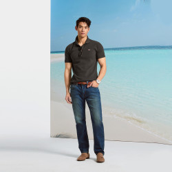 Levi's 冰酷系列25春夏男士针织休闲简约凉感短袖Polo衫