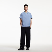 杰克·琼斯(JACK&JONES)25年男装短袖POLO衫男士竹节棉柔软透气刺绣夏季商务休闲翻领T恤 E39水洗蓝 XS