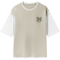 Semir/森马 时尚假两件 男士短袖T恤
