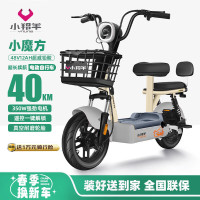 小羚羊 小魔方48V12AH铅酸电动车可上牌电动自行车免费送装上门   源彩灰