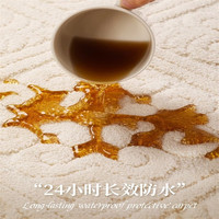Y U-LIVE地毯客厅防水防污立体可擦纯色免洗现代轻奢高级奶油风卧室地毯 3D硅藻丝-罗马诗集-B 请