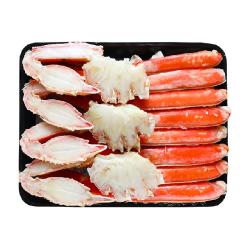 首鲜道 松叶蟹鳕蟹板蟹腿俄罗斯船冻超大蟹脚解冻即食年货礼包礼盒